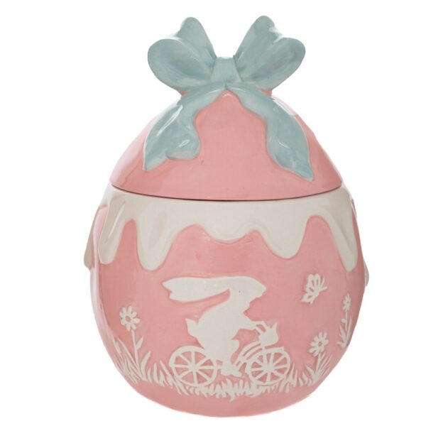 ΡΟΖ ΚΕΡΑΜΙΚΗ ΜΠΙΣΚΟΤΙΕΡΑ ΜΕ ΦΙΟΓΚΟ 16.5Χ16.5Χ23ΕΚ