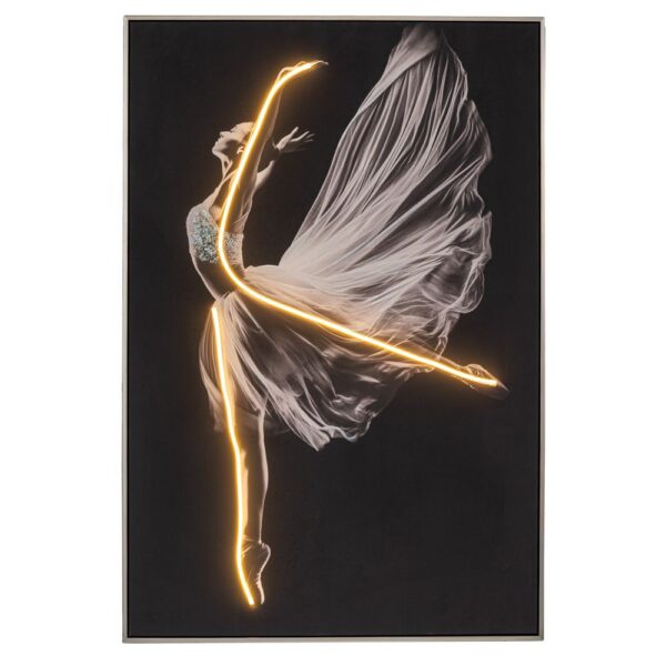 ΠΙΝΑΚΑΣ ΜΠΑΛΑΡΙΝΑ WITH LED LIGHT ΜΕ ΑΣΗΜΙ ΚΟΡΝΙΖΑ ΣΕ ΤΥΠΩΜΕΝΟ ΚΑΜΒΑ 80Χ120ΕΚ