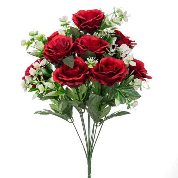 ΜΠΟΥΚΕΤΟ Χ10 ΜΕ ΚΟΚΚΙΝΑ ΤΡΙΑΝΤΑΦΥΛΛΑ 45ΕΚ