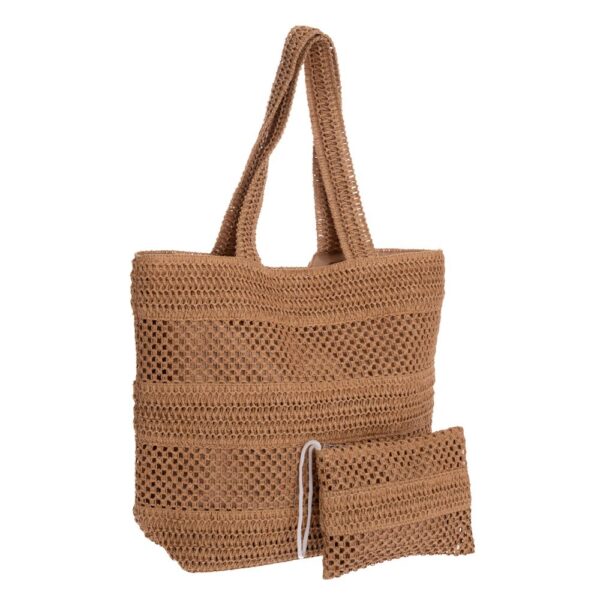 ΚΑΦΕ ΨΑΘΙΝΗ ΤΣΑΝΤΑ ΠΑΡΑΛΙΑΣ ΜΕ ΠΟΡΤΟΦΟΛΑΚΙ 49Χ15Χ38 23Χ16ΕΚ