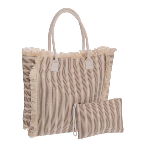 ΜΠΕΖ ΡΙΓΕ ΥΦΑΣΜΑΤΙΝΗ ΤΣΑΝΤΑ ΠΑΡΑΛΙΑΣ ΜΕ ΠΟΡΤΟΦΟΛΑΚΙ 49Χ15Χ37 23Χ16ΕΚ