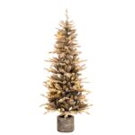 ΔΕΝΔΡΟ   PRE LIT ICELAND POTTED FIR   150ΕΚ ΜΕ 100 RGB LED ΛΕΥΚΑ AND ΠΟΛΥΧΡΩΜΑ ΛΑΜΠΑΚΙΑ