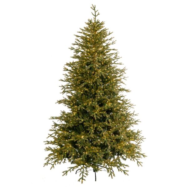 ΔΕΝΔΡΟ PRE-LIT HIGHLANDS 240ΕΚ ΜΕ 3000 MICRO LED ΛΕΥΚΑ ΖΕΣΤΑ ΛΑΜΠΑΚΙΑ  8ΠΡΟΓΡΑΜ PE+PVC