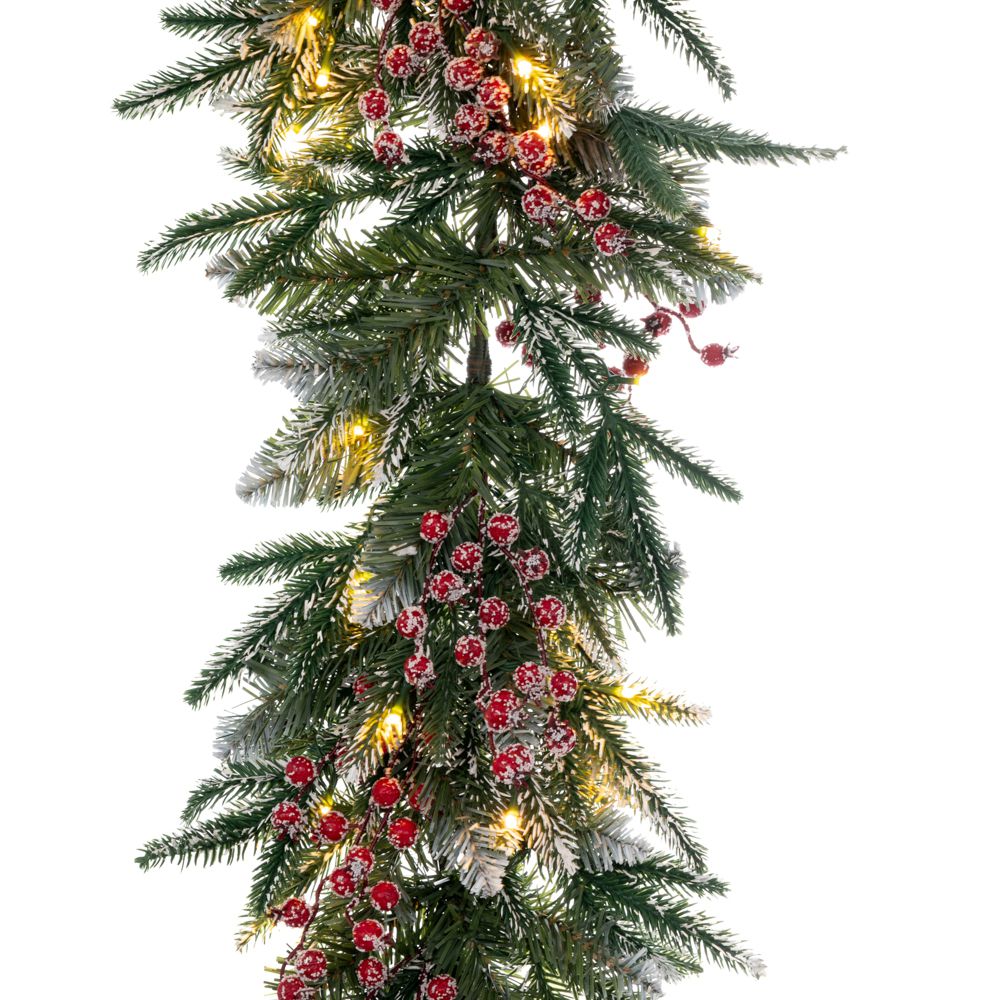 PRE-LIT ΧΙΟΝΙΣΜΕΝΗ ΓΙΡΛΑΝΤΑ 270ΕΚ ΜΕ BERRIES ΚΑΙ 80 LED ΛΕΥΚΑ ΖΕΣΤΑ ΣΤΑΘΕΡΑ ΚΑΙ ΕΠΕΚΤΕΙΝΟΜΕΝΑ PRE-LIT ΧΙΟΝΙΣΜΕΝΗ ΓΙΡΛΑΝΤΑ 270ΕΚ ΜΕ BERRIES ΚΑΙ 80 LED ΛΕΥΚΑ ΖΕΣΤΑ ΣΤΑΘΕΡΑ ΚΑΙ ΕΠΕΚΤΕΙΝΟΜΕΝΑ