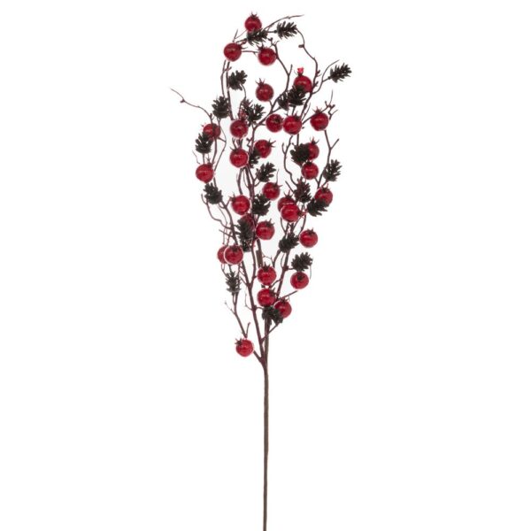 ΚΛΑΔΙ ΜΕ KOKKINA ΚΑΙ ΜΠΟΡΝΤΩ BERRIES ΚΑΙ ΚΟΥΚΟΥΝΑΡΙΑ 85 ΕΚ
