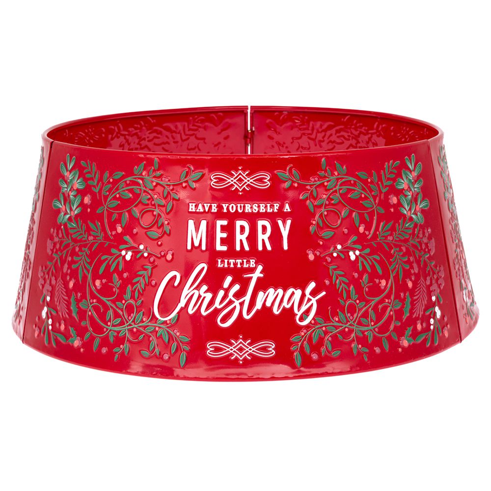 ΚΟΚΚΙΝΗ ΜΕΤΑΛΛΙΚΗ ΠΟΔΙΑ ΔΕΝΤΡΟΥ MERRY CHRISTMAS Φ65Χ25 ΚΟΚΚΙΝΗ ΜΕΤΑΛΛΙΚΗ ΠΟΔΙΑ ΔΕΝΤΡΟΥ MERRY CHRISTMAS Φ65Χ25